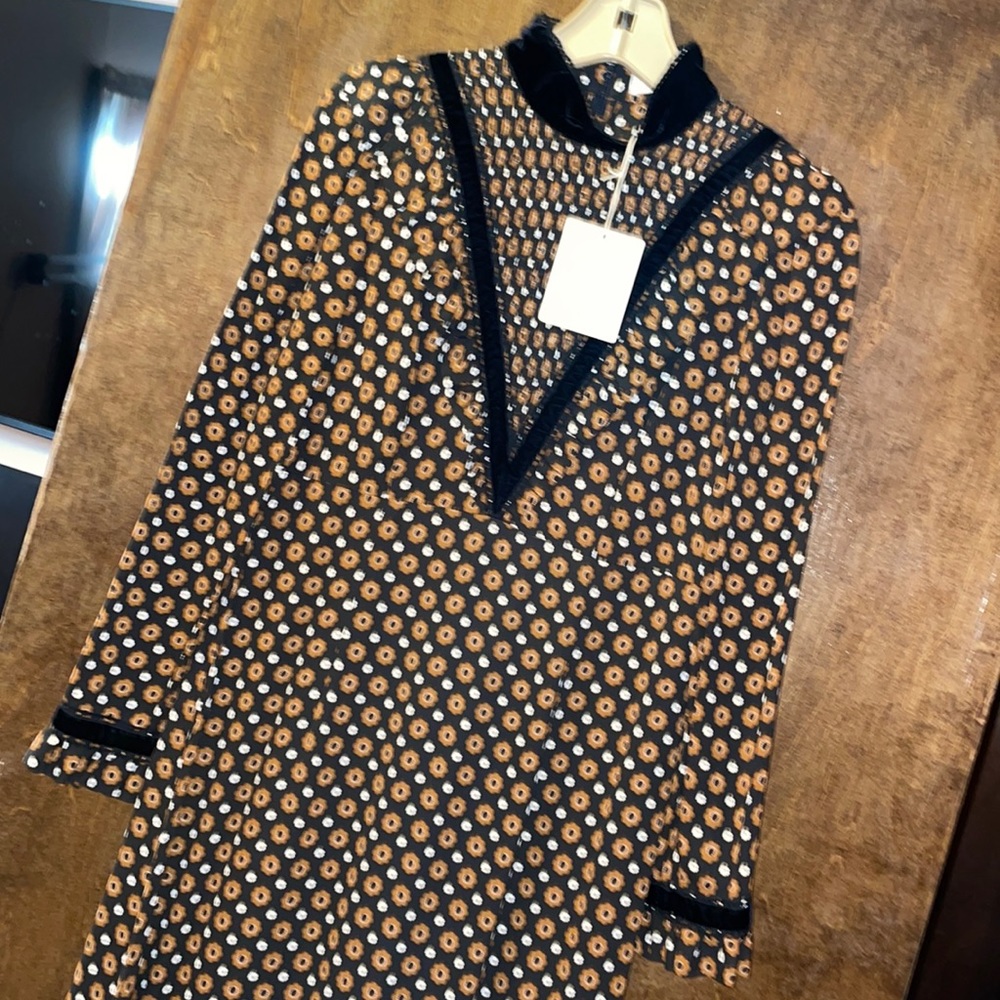 NEW Orla Kiely Smock Bib Dress